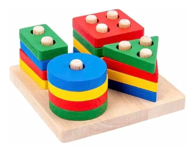 PACK DE 9 JUGUETES DIDACTICOS DE MADERA PARA NIÑOS - 5