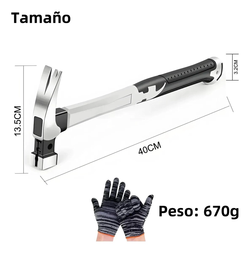 MARTILLO CARPINTERO INDUSTRIAL MAGNE TICO DE 670G - 2