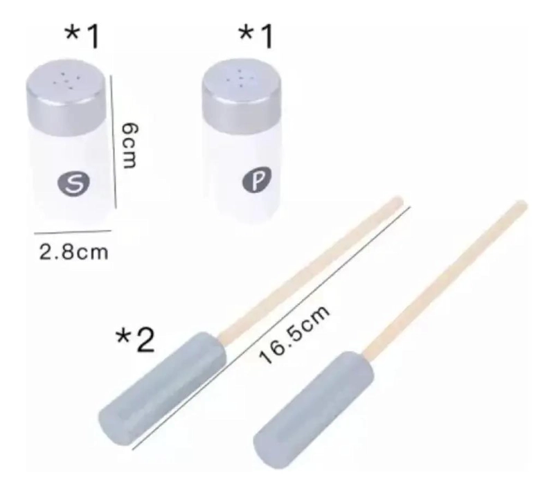 PARRILLERA DE MADERA DIDACTICA PARA JUEGOS DE ROLES INFANTILES - 4