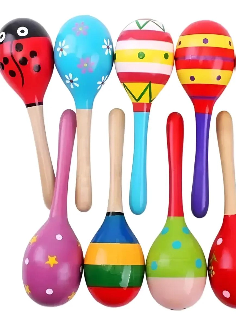 PACK DE 7 JUGUETES MUSICALES DE MADERA PARA NIÑOS - 4