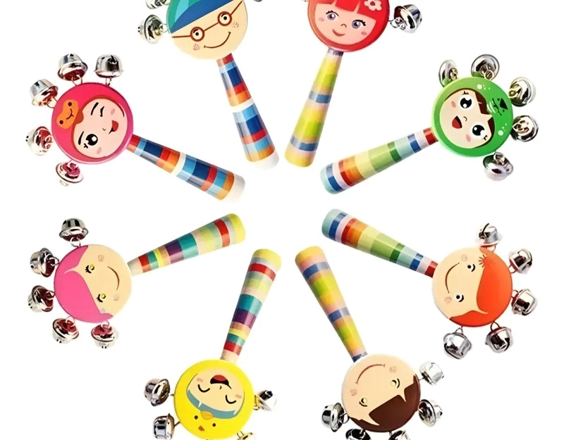 PACK DE 7 JUGUETES MUSICALES DE MADERA PARA NIÑOS - 5