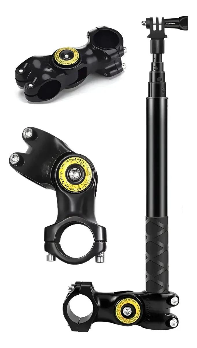 SOPORTE PARA MOTO Y BASTON INVISIBLE PARA CAMARAS DE ACCION - 1