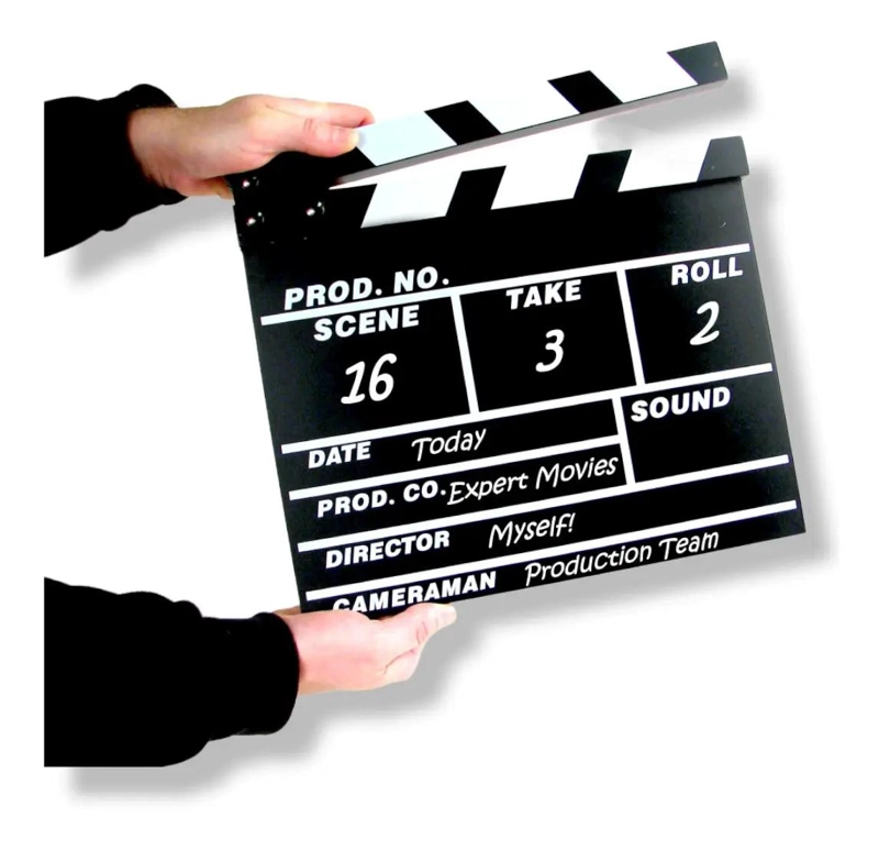 CLAQUETA DE CINE PARA DECORACION Y PRODUCCION AUDIOVISUAL - 2