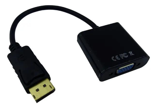 CONVERTIDOR DE DISPLAYPORT A VGA HEMBRA NEGRO - 2