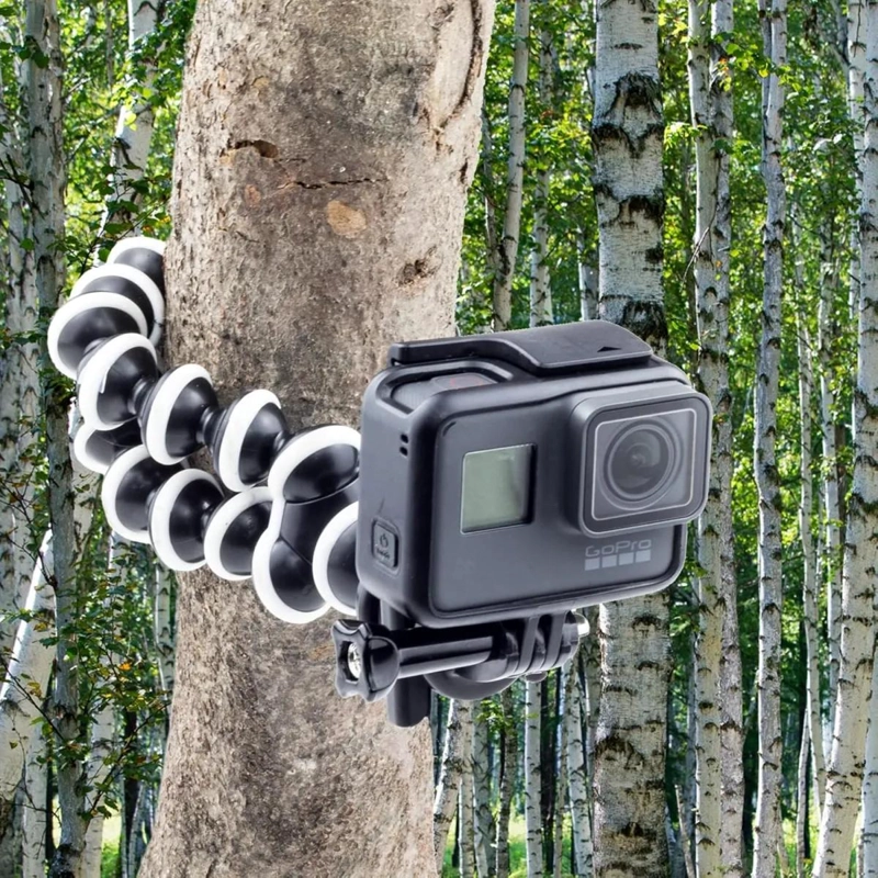 TRIPODE FLEXIBLE PARA CELULAR Y CAMARA CON SOPORTE AJUSTABLE - 8