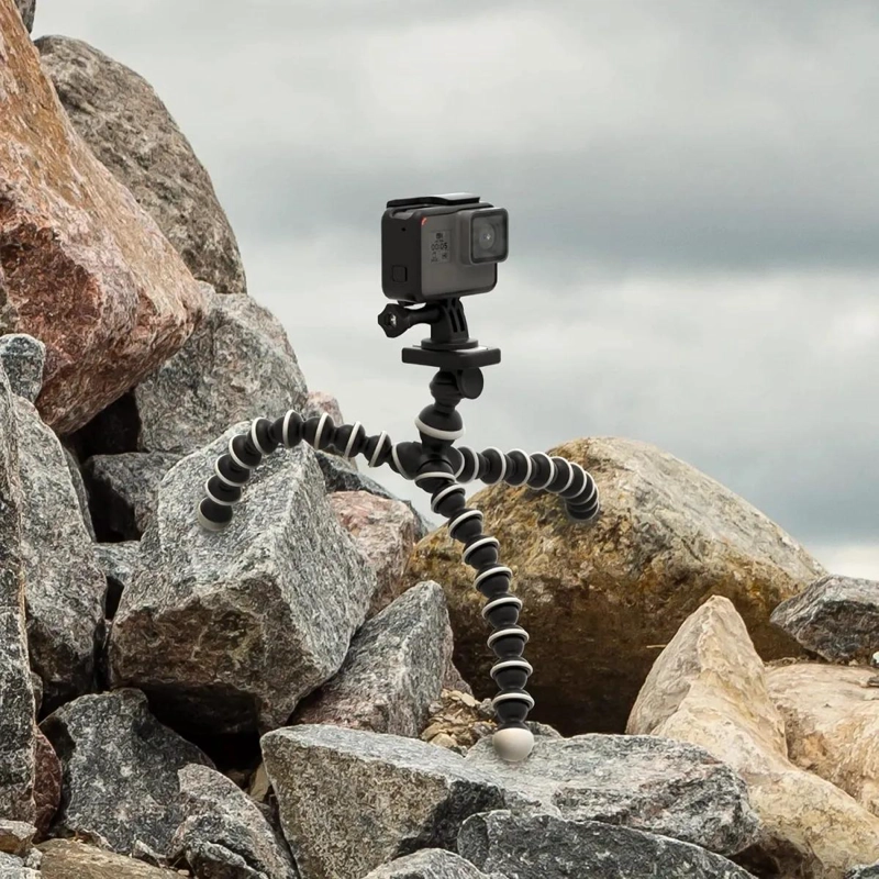 TRIPODE FLEXIBLE PARA CELULAR Y CAMARA CON SOPORTE AJUSTABLE - 9