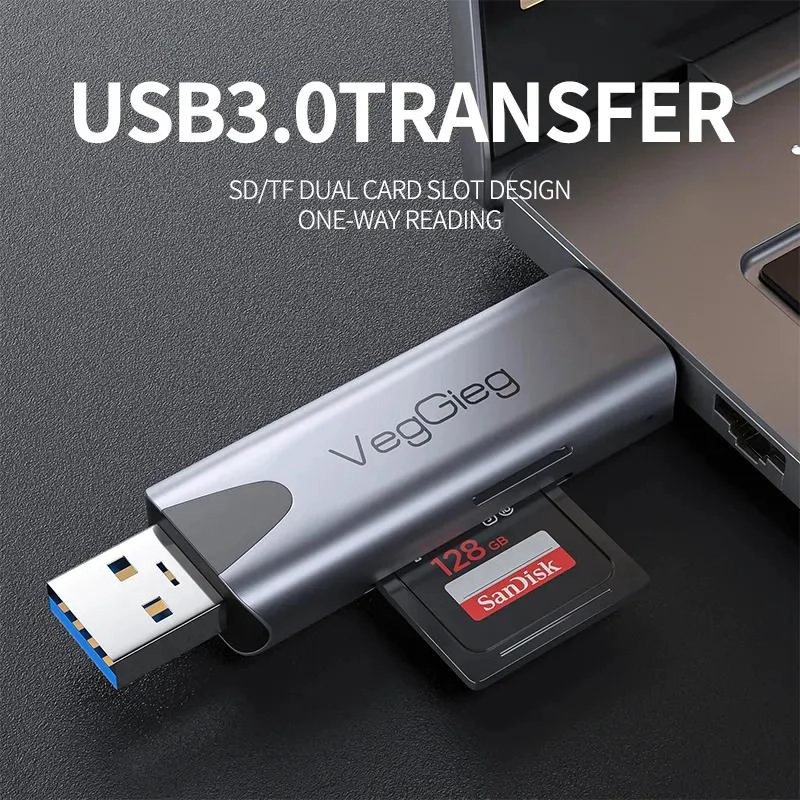 LECTOR DE TARJETAS SD Y MICRO SD USB-C Y USB 3.0 - 6