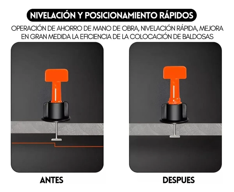 KIT NIVELADOR CERAMICA PORCELANATO REUTILIZABLE 250 UNIDADES - 3