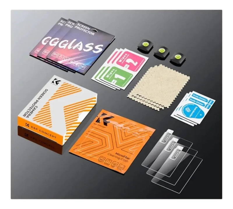 KIT DE LAMINAS DE VIDRIO TEMPLADO PARA CAMARAS SONY A7C - 2