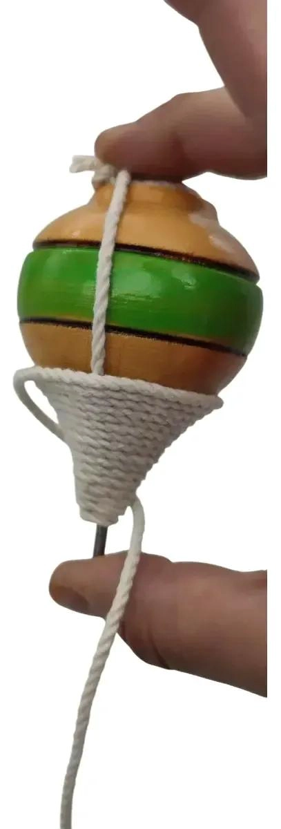 SET DE 12 TROMPOS CHILENOS DE MADERA PARA NIÑOS - 2