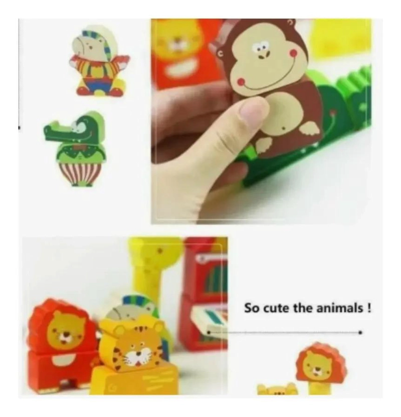 JUGUETE DIDACTICO DE EQUILIBRIO CIRCO DE MADERA PARA NIÑOS - 1