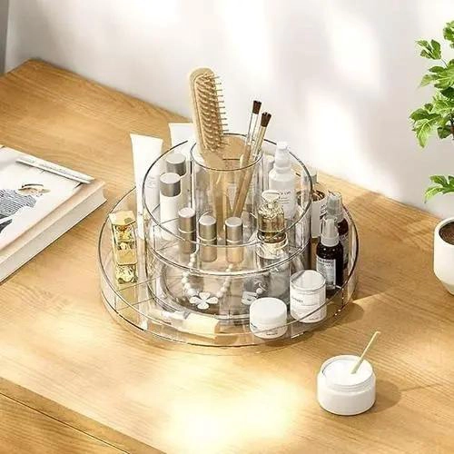 ORGANIZADOR GIRATORIO DE MAQUILLAJE CON BASE ANTIDESLIZANTE - 4
