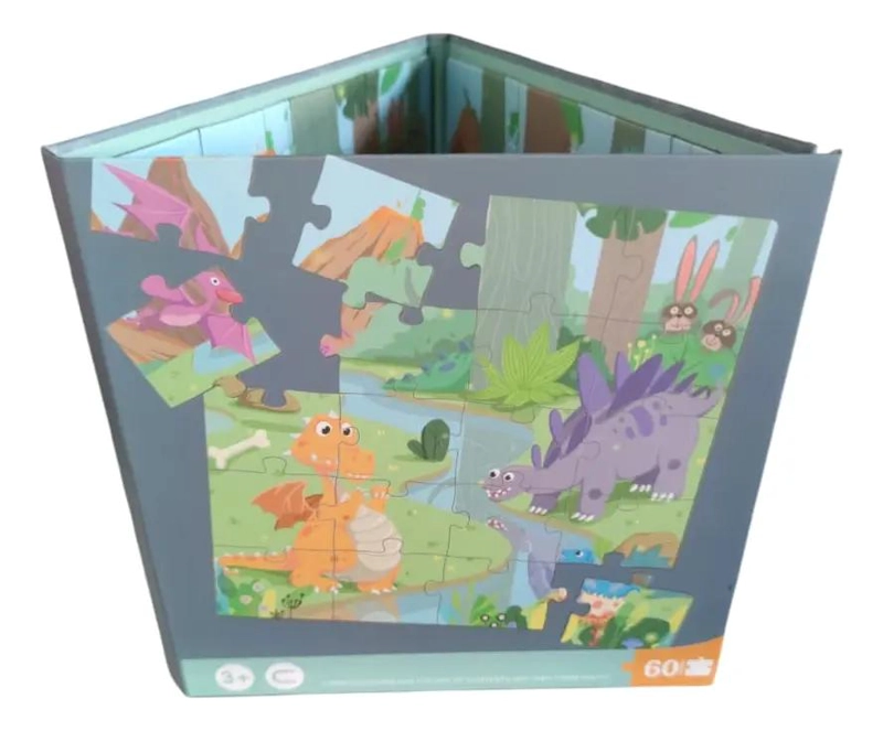 ROMPECABEZAS MAGNE TICO DIDACTICO DE DINOSAURIOS PARA NIÑOS - 3