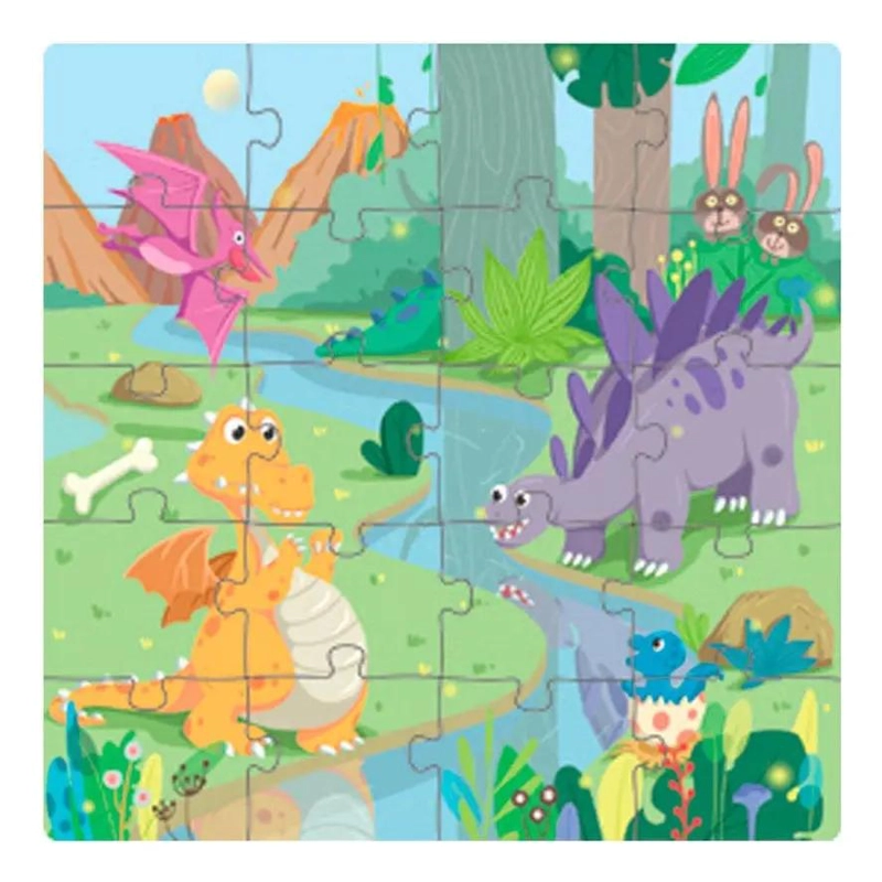 ROMPECABEZAS MAGNE TICO DIDACTICO DE DINOSAURIOS PARA NIÑOS - 5