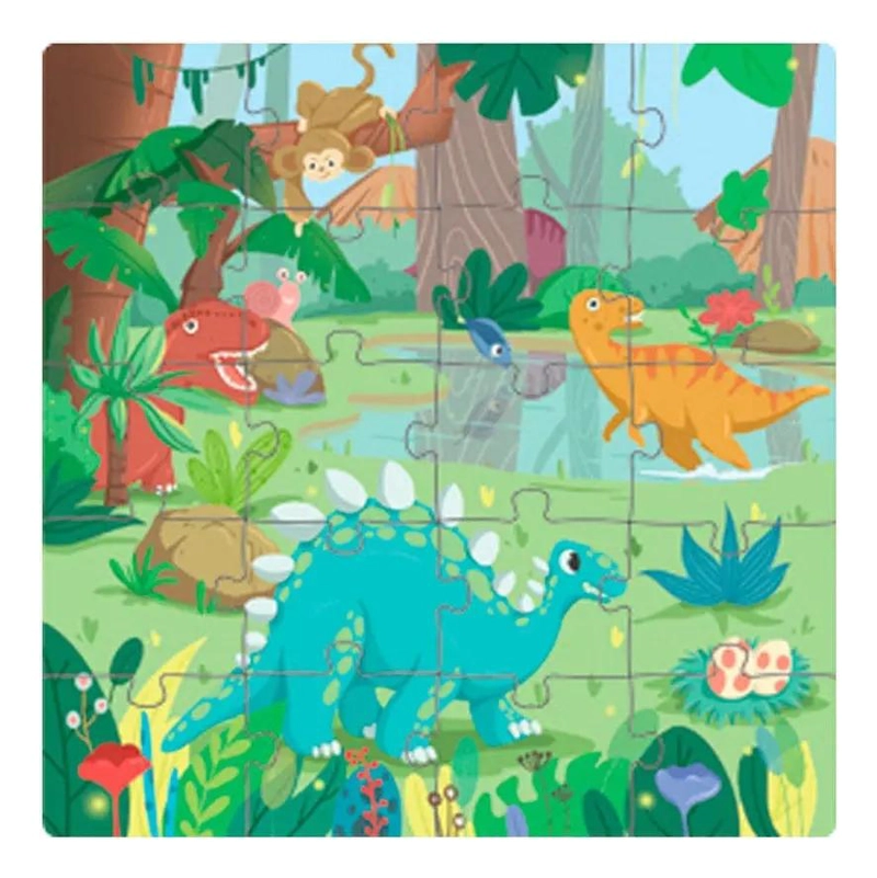 ROMPECABEZAS MAGNE TICO DIDACTICO DE DINOSAURIOS PARA NIÑOS - 6