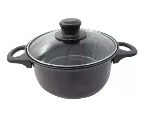 JUEGO DE OLLAS ANTIADHERENTES CON UTENSILIOS DE COCINA 13 PIEZAS NEGRO - 4