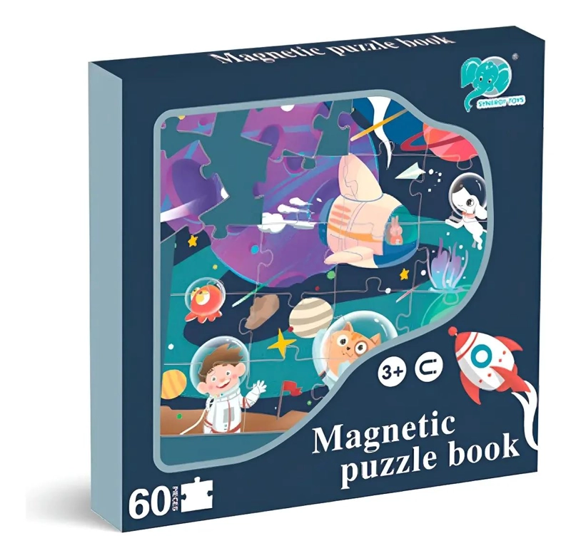 LIBRO INTERACTIVO CON 60 PIEZAS MAGNE TICAS PARA NIÑOS - 2