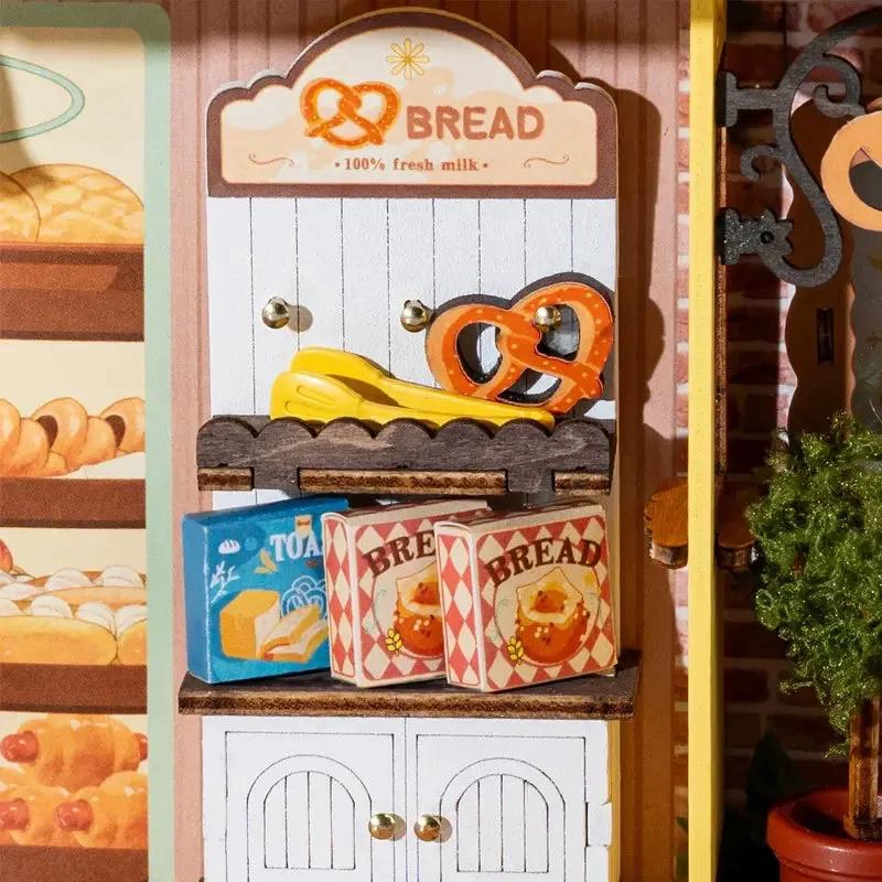 CUADRO 3D INMERSIVO DE MADERA PANADERIA CON GATO - 3