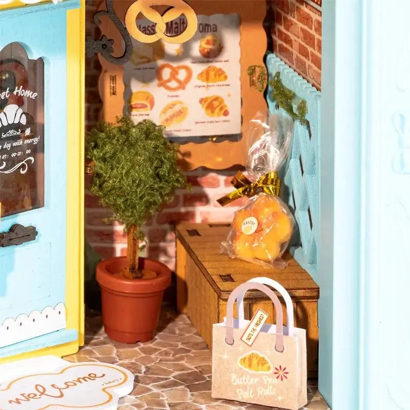CUADRO 3D INMERSIVO DE MADERA PANADERIA CON GATO - 4