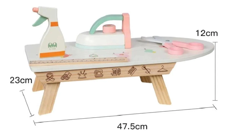 SET DE JUEGO INFANTIL DE PLANCHADO Y COSTURA EN MADERA PARA NIÑOS - 4