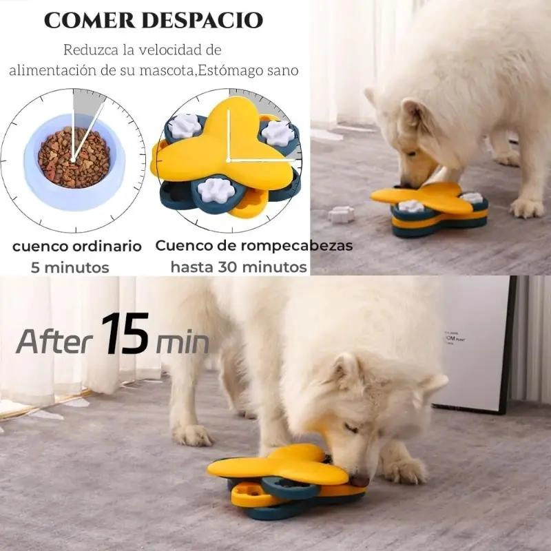 JUGUETE INTERACTIVO DE ROMPECABEZAS PARA PERROS - 5