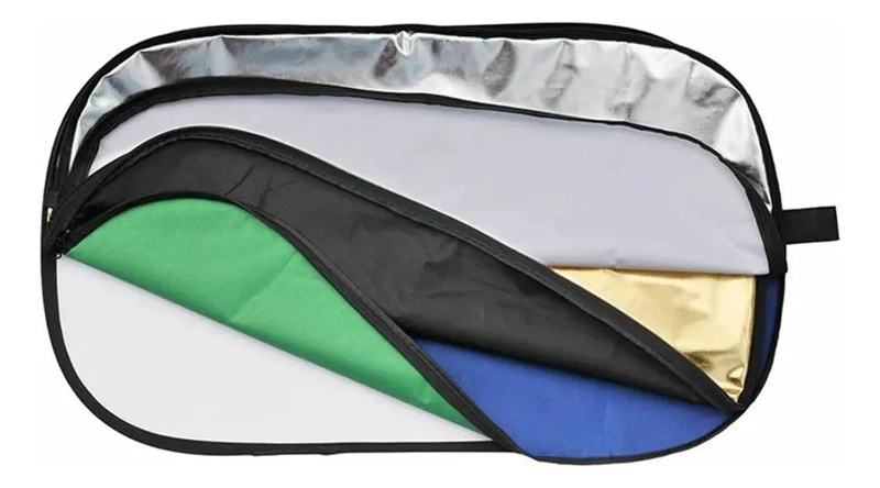 REFLECTOR PLEGABLE 7-EN-1 PARA FOTOGRAFIA 80X120 CM - 1