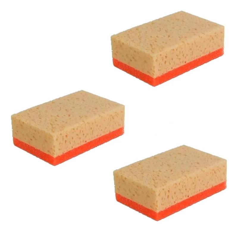ESPONJA PARA FRAGÜE MIXTA 200X130X70 MM PACK 3 UNDS - 1