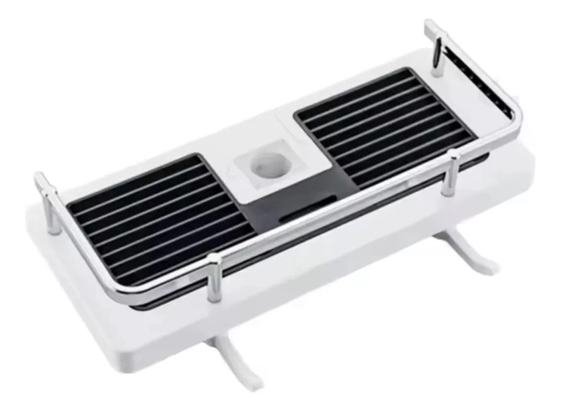 REPISA ORGANIZADOR DE DUCHA ACERO INOXIDABLE CON GANCHOS - 2