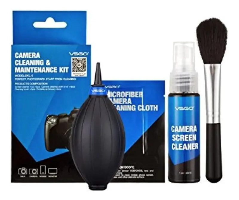 KIT DE LIMPIEZA PROFESIONAL PARA CAMARAS CON ACCESORIOS COMPLETOS - 1
