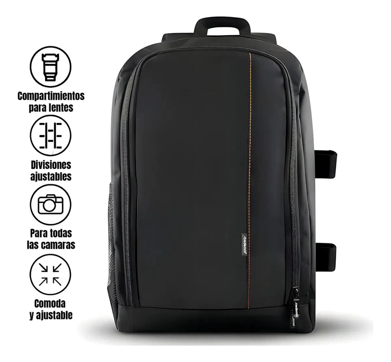MOCHILA PROFESIONAL IMPERMEABLE PARA CAMARA Y LAPTOP - 3
