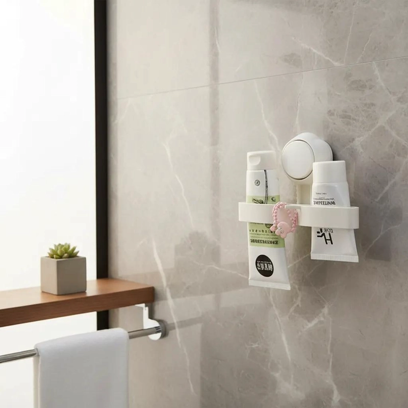 ORGANIZADOR DE BAÑO CON VENTOSAS PARA PRODUCTOS DE LIMPIEZA - 1