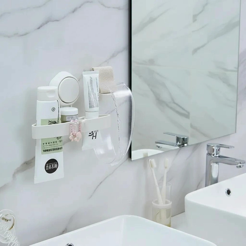 ORGANIZADOR DE BAÑO CON VENTOSAS PARA PRODUCTOS DE LIMPIEZA - 5
