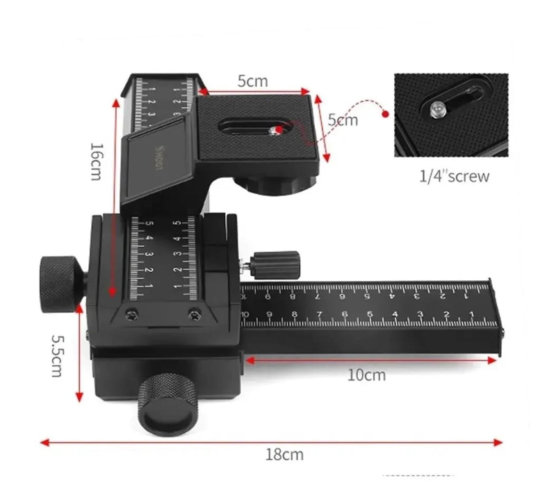 RIEL MACRO DOBLE PARA FOTOGRAFIA DE ALTA PRECISION - 2