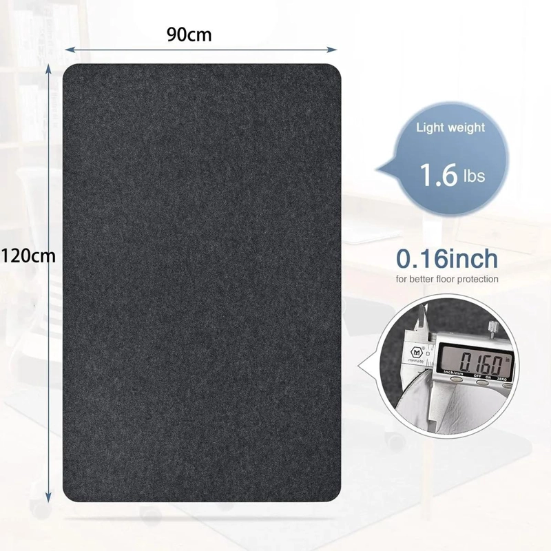 ALFOMBRA ANTIDESLIZANTE PROTECTOR DE PISO 120X90CM PARA OFICINA - 2