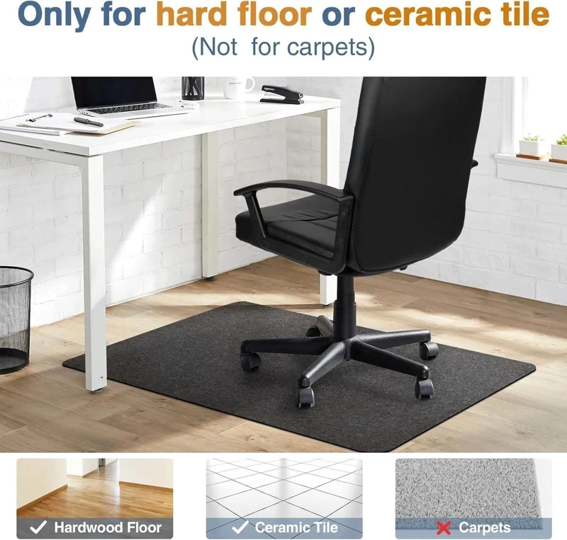 ALFOMBRA ANTIDESLIZANTE PROTECTOR DE PISO 120X90CM PARA OFICINA - 5