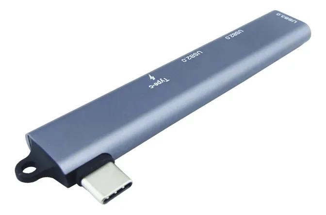 HUB USB TIPO C CON 3 PUERTOS USB 3.0 Y CARGA RAPIDA - 5