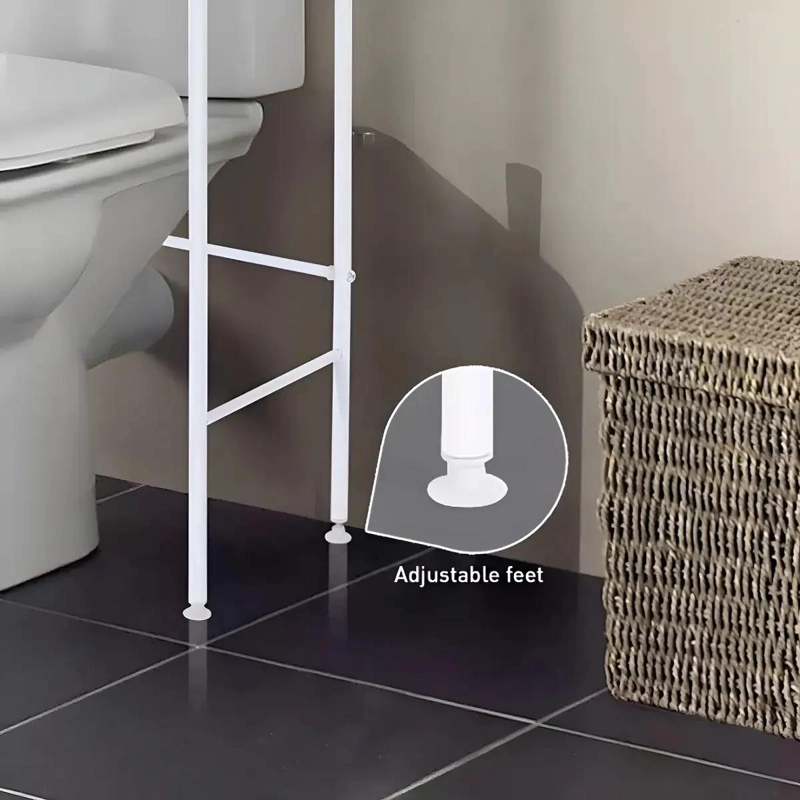REPISA DE BAÑO ORGANIZADOR PORTATIL DE FIERRO CON 3 ESTANTES - 7