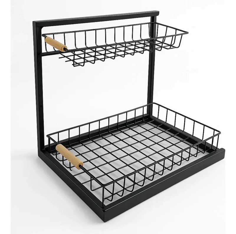 ORGANIZADOR DE COCINA DE 2 NIVELES PARA BAJO LAVAPLATOS - 2