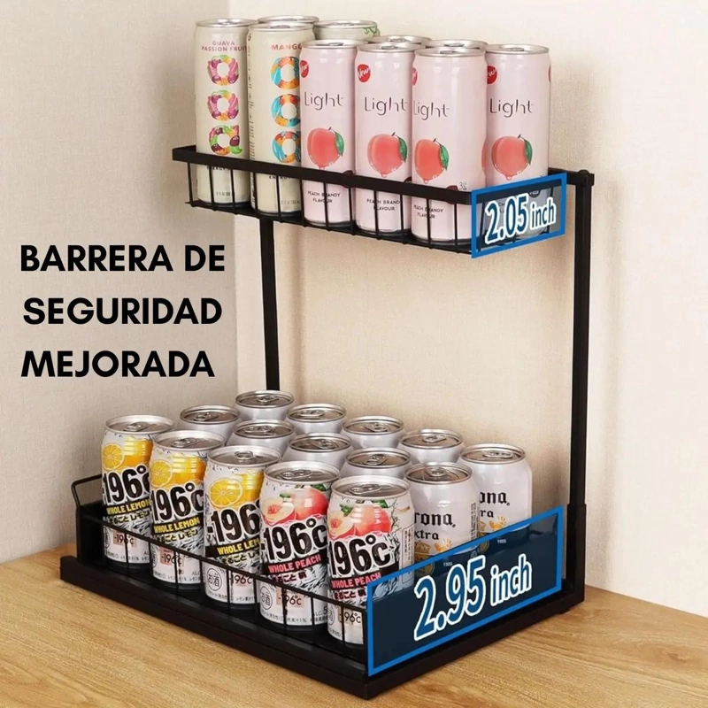 ORGANIZADOR DE COCINA DE 2 NIVELES PARA BAJO LAVAPLATOS - 6