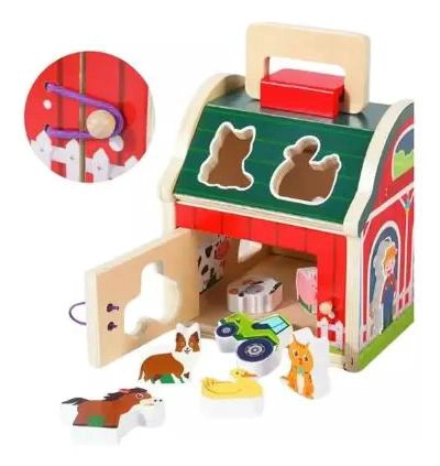 JUGUETE DIDACTICO DE MADERA CON ANIMALES PARA NIÑOS - 3