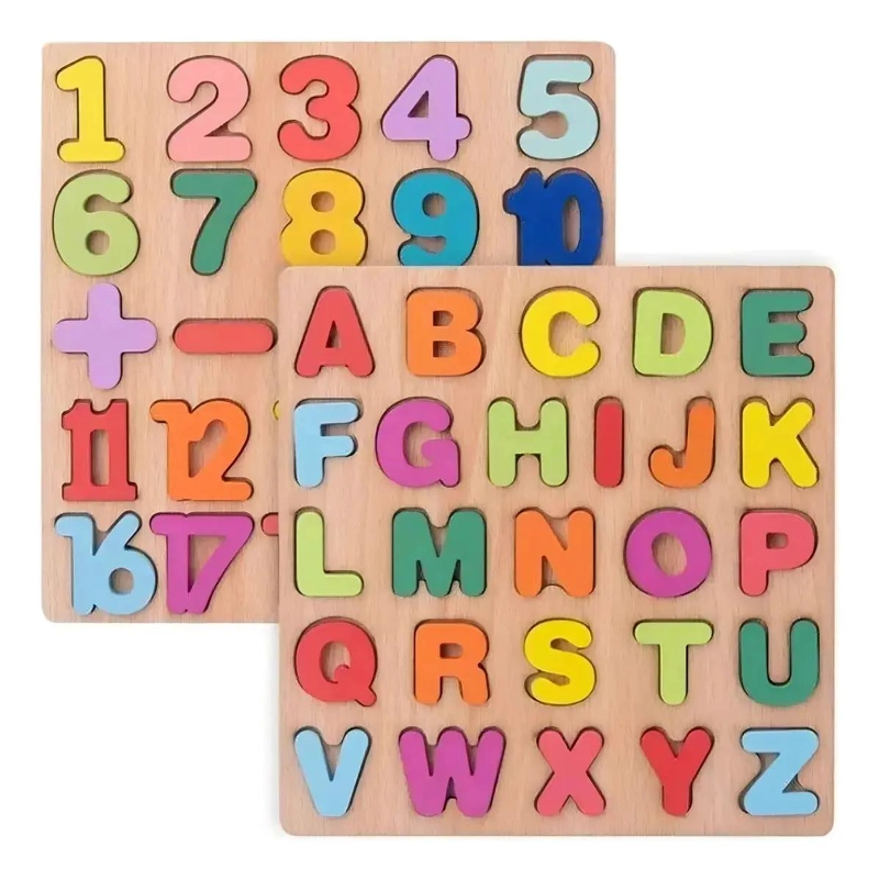 PACK DE 10 JUGUETES DE MADERA DIDACTICOS PARA NIÑOS - 2