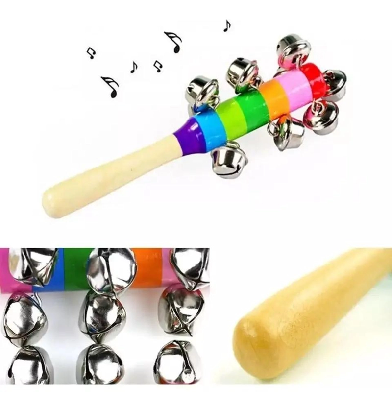 PACK DE 5 JUGUETES MUSICALES DIDACTICOS DE MADERA PARA NIÑOS - 4