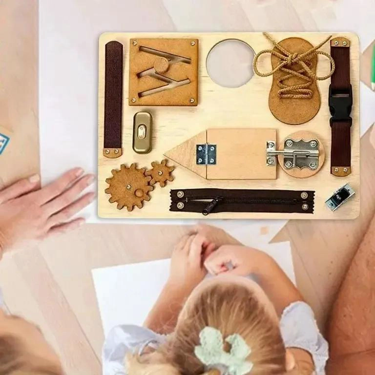 TABLERO SENSORIAL MONTESSORI PARA DESARROLLO INFANTIL - 2