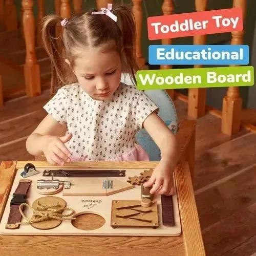 TABLERO SENSORIAL MONTESSORI PARA DESARROLLO INFANTIL - 3