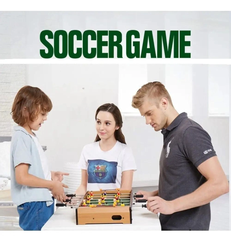 JUEGO DE MESA MINI FUTBOL TACA TACA DE MADERA - 6