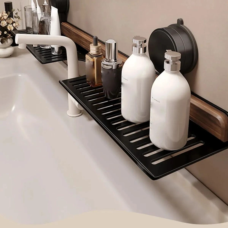 ORGANIZADOR DE BAÑO CON SUCCION PARA LAVABO DE 50 CM - 5