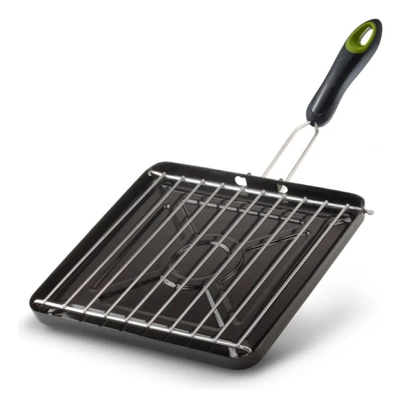 TOSTADOR ENLOZADO PARA COCINA A GAS CON REJILLA ABATIBLE - 1