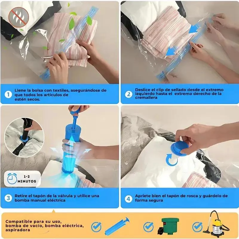 PACK DE 10 BOLSAS AL VACIO PARA ALMACENAMIENTO EFICIENTE - 5