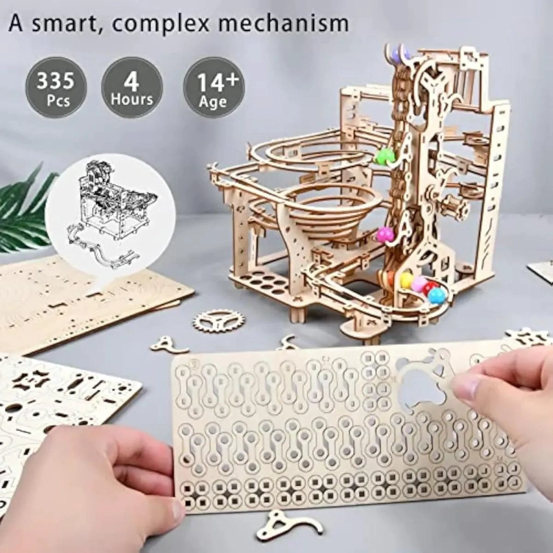 PUZZLE 3D DE MADERA MECANICO PARA CONSTRUCCION CREATIVA - 3