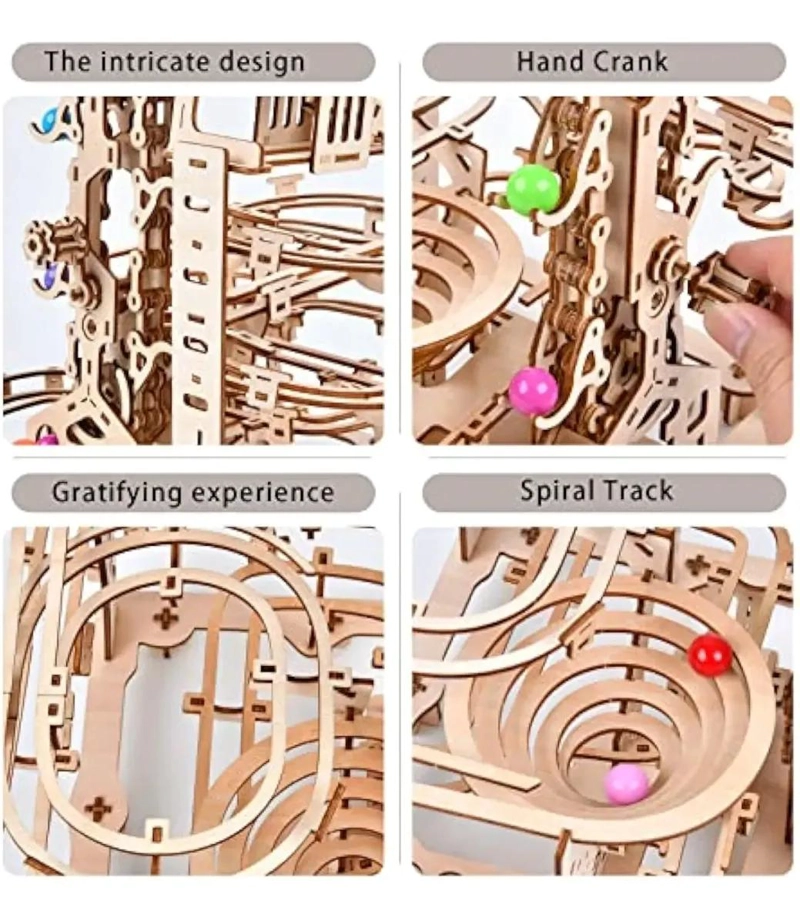PUZZLE 3D DE MADERA MECANICO PARA CONSTRUCCION CREATIVA - 4